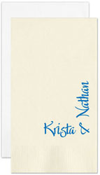 Blissful Personalized Flat Printed Guest Towels by Embossed Graphics