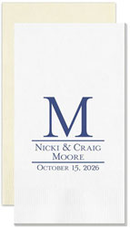 Established Personalized Flat Printed Guest Towels by Embossed Graphics