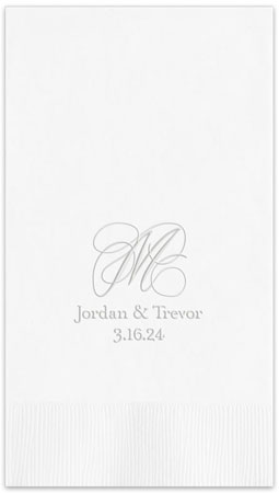 Estate Personalized Blind Embossed Guest Towels by Embossed Graphics