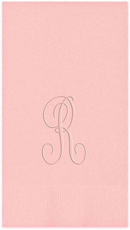 Strasbourg Personalized Blind Embossed Guest Towels by Embossed Graphics