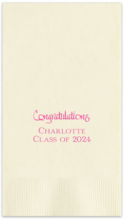 Celebration Personalized Foil Stamped Guest Towels by Embossed Graphics Celebration Personalized Foil Stamped Guest Towels by Embossed Graphics