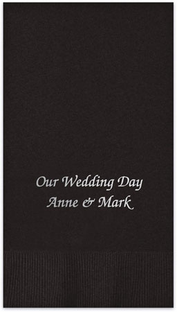 Belmont Personalized Foil Stamped Guest Towels by Embossed Graphics