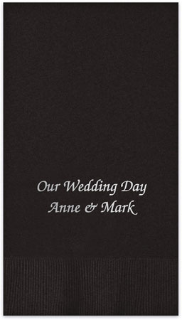 Belmont Personalized Foil Stamped Guest Towels by Embossed Graphics Belmont Personalized Foil Stamped Guest Towels by Embossed Graphics
