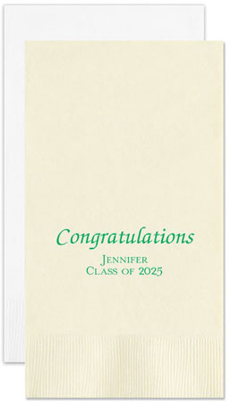 Celebration Personalized Flat Printed Guest Towels by Embossed Graphics Celebration Personalized Flat Printed Guest Towels by Embossed Graphics