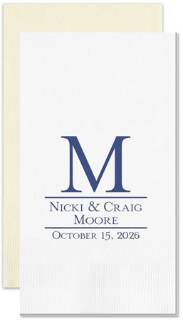 Established Personalized Flat Printed Guest Towels by Embossed Graphics Established Personalized Flat Printed Guest Towels by Embossed Graphics