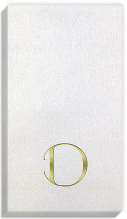 Bella Dieter Gold Initial Guest Towels Bella Dieter Gold Initial Guest Towels