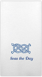 Linen-Like Guest Towels by Three Bees (Nautical Knot)