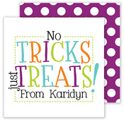 Halloween Enclosure Cards by Hollydays (No Tricks Just Treats Purple)