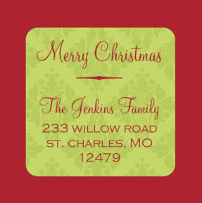 Take Note Designs - Address Labels (Ring the Bells Square - Holiday)