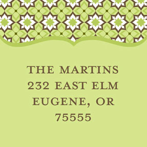 Take Note Designs - Address Labels (Fun Pattern Square - Holiday)