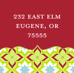 Take Note Designs - Address Labels (Retro Shades Square - Holiday)