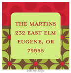 Take Note Designs - Address Labels (Winter Patterns Square - Holiday)