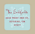 Take Note Designs - Address Labels (Snowflake Square - Holiday)