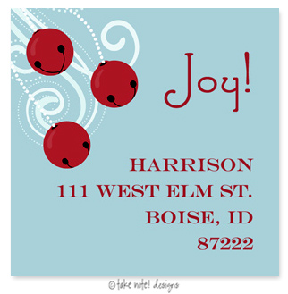 Take Note Designs - Address Labels (Jingle Bells - Holiday)