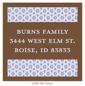 Take Note Designs - Address Labels (Winter Dot Pattern - Holiday)