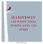 Take Note Designs - Address Labels (Winter Bird - Holiday)