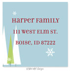 Take Note Designs - Address Labels (Modern Trees - Holiday)