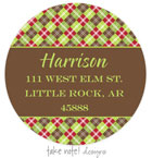 Take Note Designs - Address Labels (Holiday Argyle - Holiday)