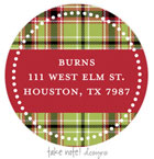 Take Note Designs - Address Labels (Christmas Plaid - Holiday)