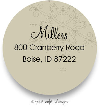 Take Note Designs - Address Labels (Vintage Snow - Holiday)