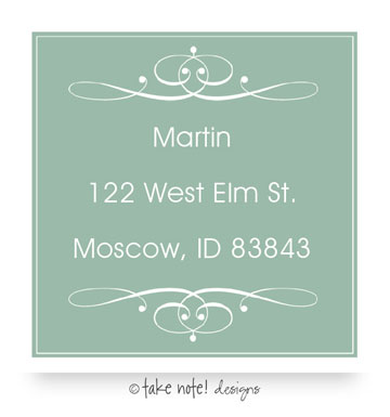 Take Note Designs - Address Labels (Elegant Square - Holiday)