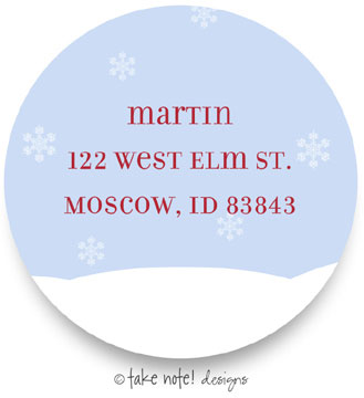 Take Note Designs - Address Labels (Snow Hill Round - Holiday)