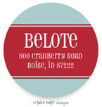 Take Note Designs - Address Labels (Red Wrap - Holiday)