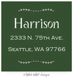 Take Note Designs - Address Labels (Green Vines - Holiday)