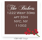 Take Note Designs - Address Labels (Red Berries Chocolate - Holiday)