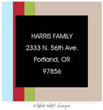 Take Note Designs - Address Labels (Bold Stripes Holiday - Holiday)