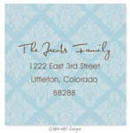 Take Note Designs - Address Labels (Blue Wallpaper Square)