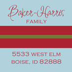 Take Note Designs - Address Labels (Green on Green Snowflake Square)