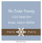 Take Note Designs - Address Labels (Denim and Chocolate Square)