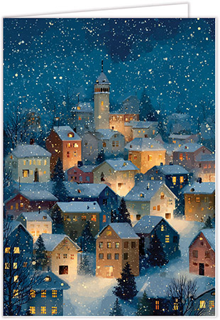 Personalized Charitable Holiday Greeting Cards by Altru Paper Co. (Winter's Quiet Glow)