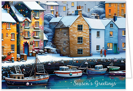 Personalized Charitable Holiday Greeting Cards by Altru Paper Co. (Winter On The Water)