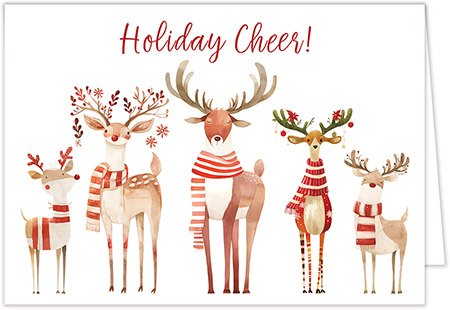 Boxed Charitable Holiday Greeting Cards by Altru Paper Co. (Reindeer Holiday Cheer)