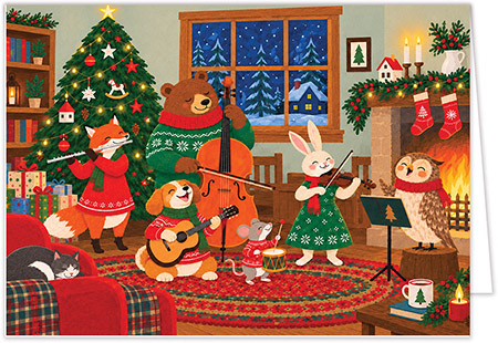 Personalized Charitable Holiday Greeting Cards by Altru Paper Co. (Holiday Caroling)