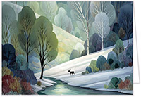 Personalized Charitable Holiday Greeting Cards by Altru Paper Co. (Tranquility In Nature)