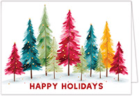 Boxed Charitable Holiday Greeting Cards by Altru Paper Co. (Colorful Trees)