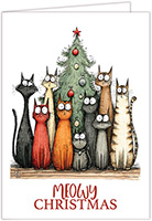 Boxed Charitable Holiday Greeting Cards by Altru Paper Co. (Meowy Christmas)