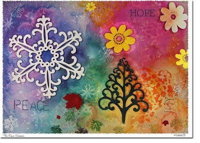 Another Creation by Michele Pulver Holiday Greeting Cards - The Four Seasons