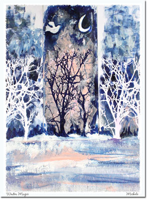Another Creation by Michele Pulver Holiday Greeting Cards - Winter Magic