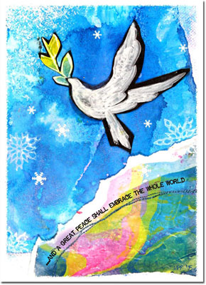 Another Creation by Michele Pulver Holiday Greeting Cards - A Great Peace
