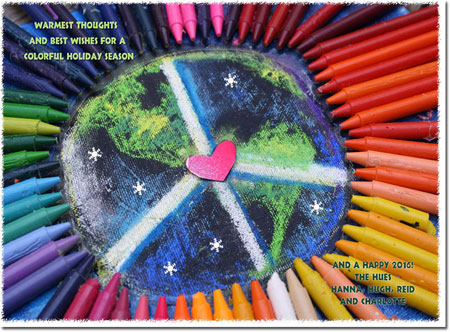 Another Creation by Michele Pulver Holiday Greeting Cards - Color My World
