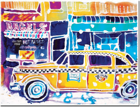 Holiday Greeting Cards by Another Creation by Michele Pulver - Last Checker Cab Holiday Greeting Cards by Another Creation by Michele Pulver - Last Checker Cab