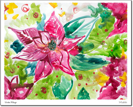 Holiday Greeting Cards by Another Creation by Michele Pulver - Winter Foliage Holiday Greeting Cards by Another Creation by Michele Pulver - Winter Foliage