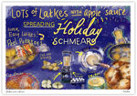 Hanukkah Greeting Cards from Another Creation by Michele Pulver - Latkas and a Schmear
