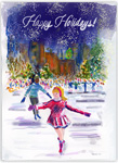 Holiday Greeting Cards from Another Creation by Michele Pulver - Night Skating