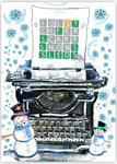 Holiday Greeting Cards from Another Creation by Michele Pulver - Snow Words