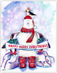 Holiday Greeting Cards from Another Creation by Michele Pulver - Puffin, Polar Bear, Penguin